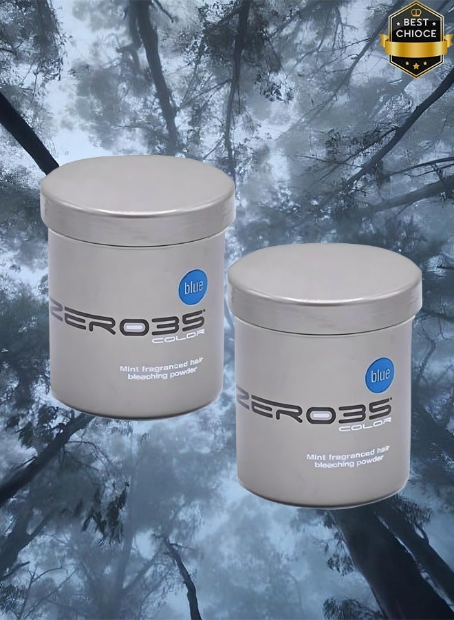 zero35 2 Pieces Mint Fragranced Hair Bleaching Powder 500ml - Image 1