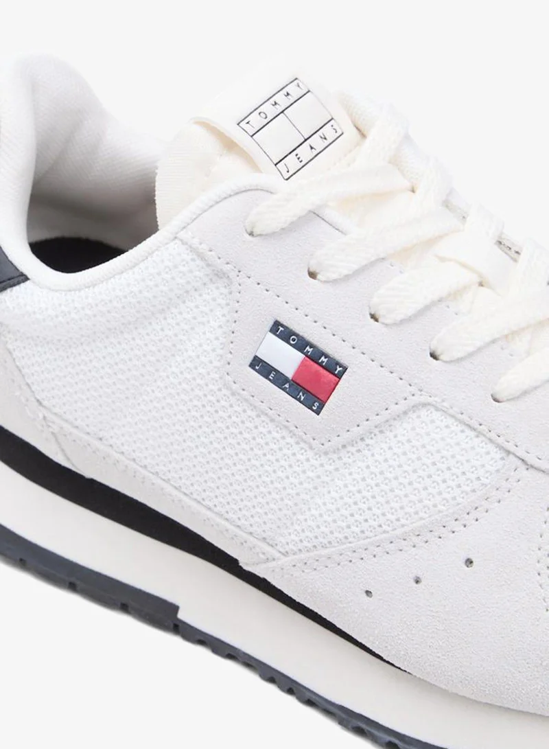 Tommy Jeans  Mixed Texture Sneakers With Leather for Men | Best Price UAE