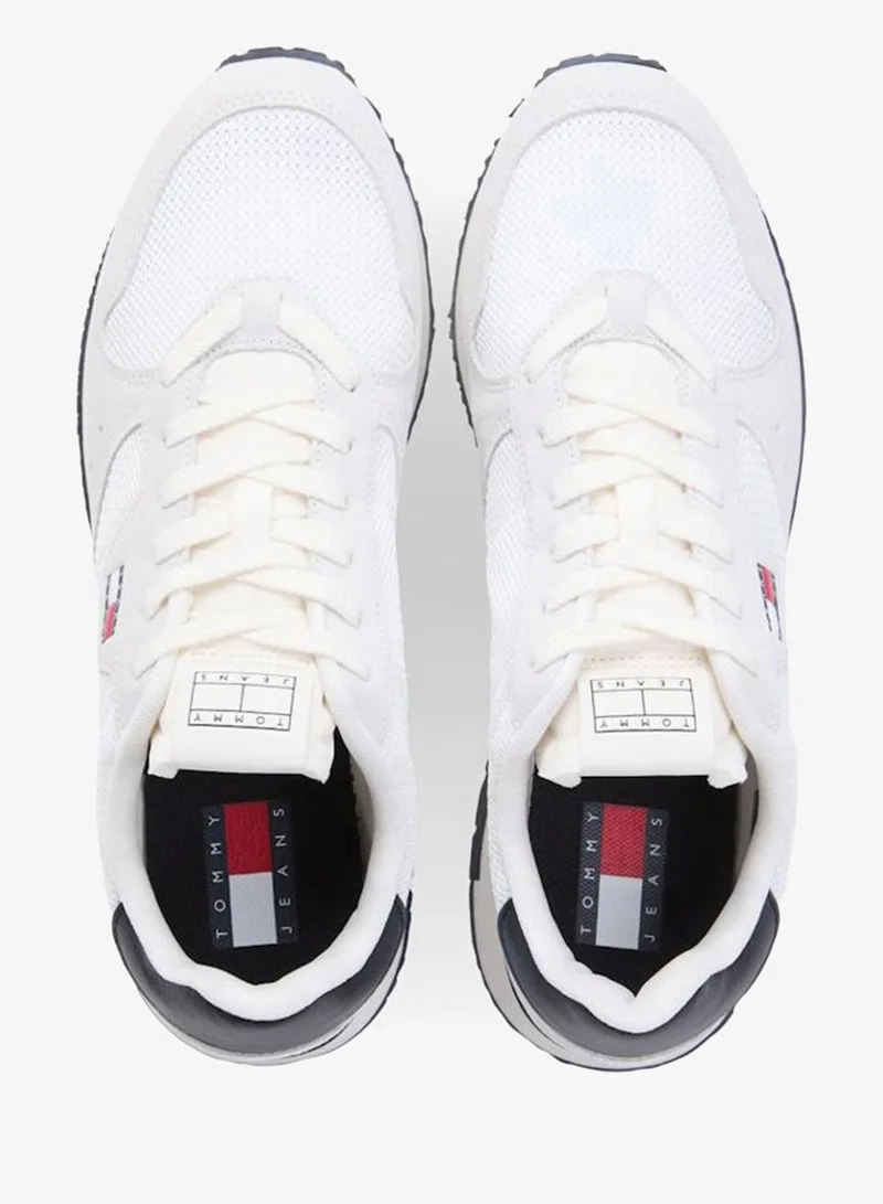 Tommy Jeans  Mixed Texture Sneakers With Leather for Men | Best Price UAE