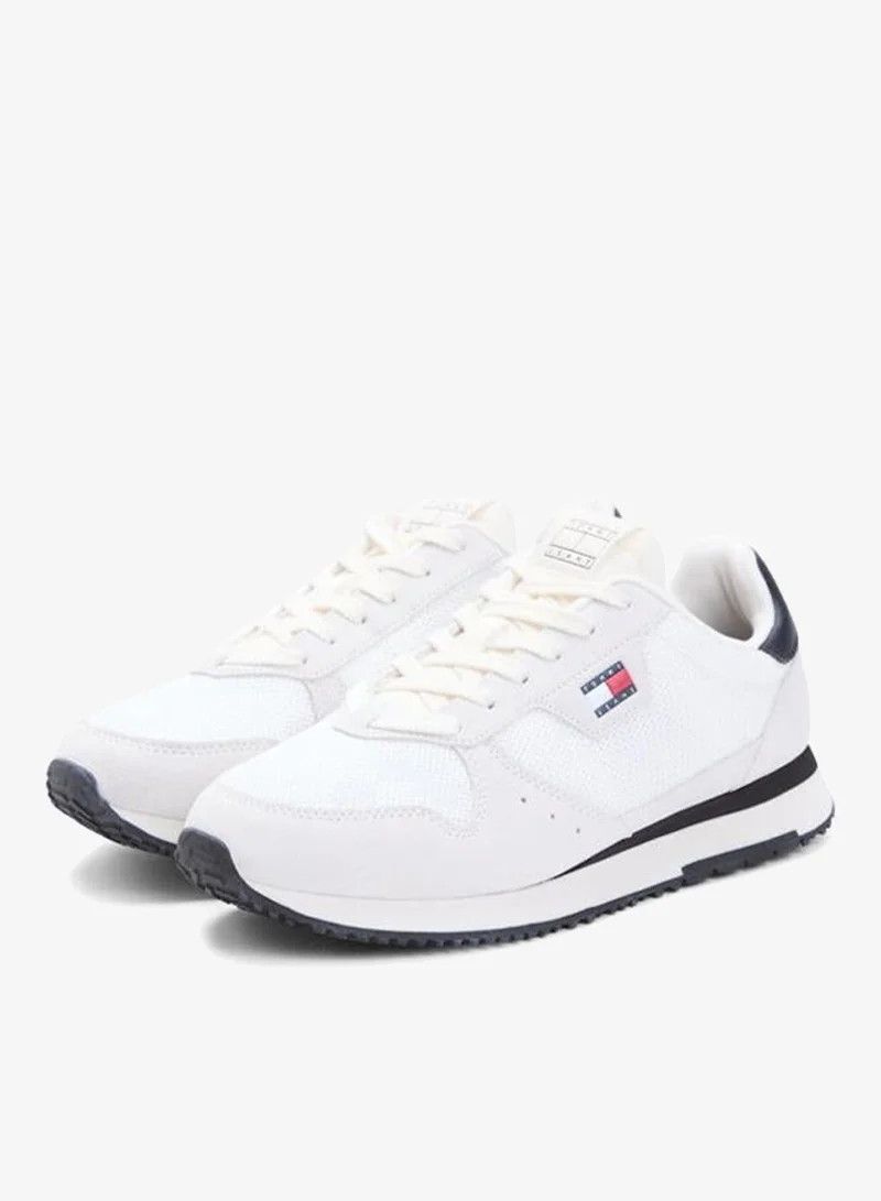 Tommy Jeans  Mixed Texture Sneakers With Leather for Men | Best Price UAE