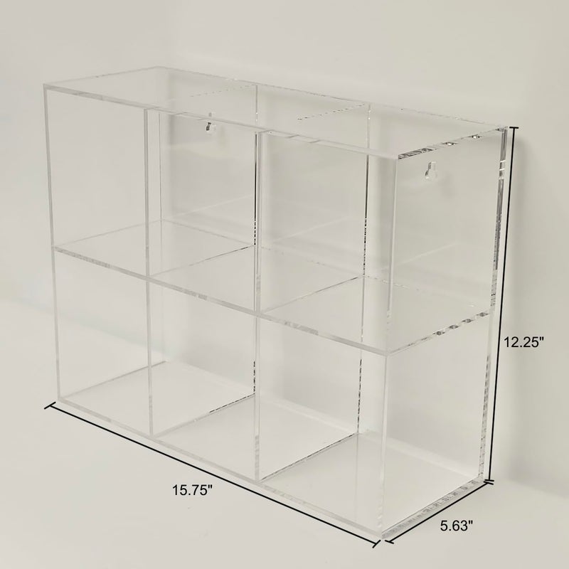 CiaoHER Clear Acrylic Medical Suture Rack, Surgical Thread Organizer (Double Layers, 6 Slots) - Image 3
