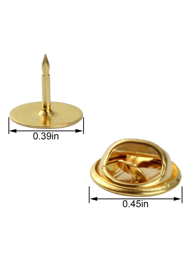 CBTONE Butterfly Clutch Gold CBUS-TiePin-100PCS-Gold-180503 - Image 2