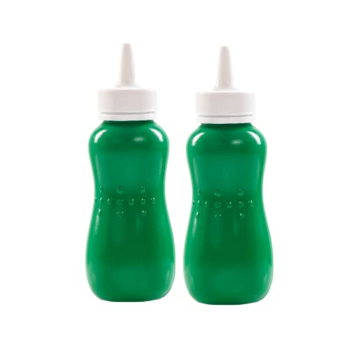 Gluman Squeezy 750 ml Sauce Bottle (Set of 2) for Clean & Mess-free Dispensing | 100% Food Grade | Dishwasher Safe | Freezer Safe | Ergonomically Designed | Reusable (Green) - Image 1