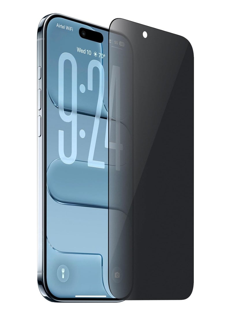 واقي شاشة الخصوصية لهاتف iPhone 17 Air واقي شاشة من الزجاج المقوى بصلابة 9H مقاوم للخدش iPhone 17 Air زجاج من الحافة إلى الحافة زجاج مقوى - Image 1