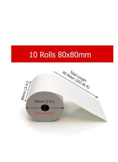 Generic Set Of 10 Thermal POS Paper Rolls  - Image 3