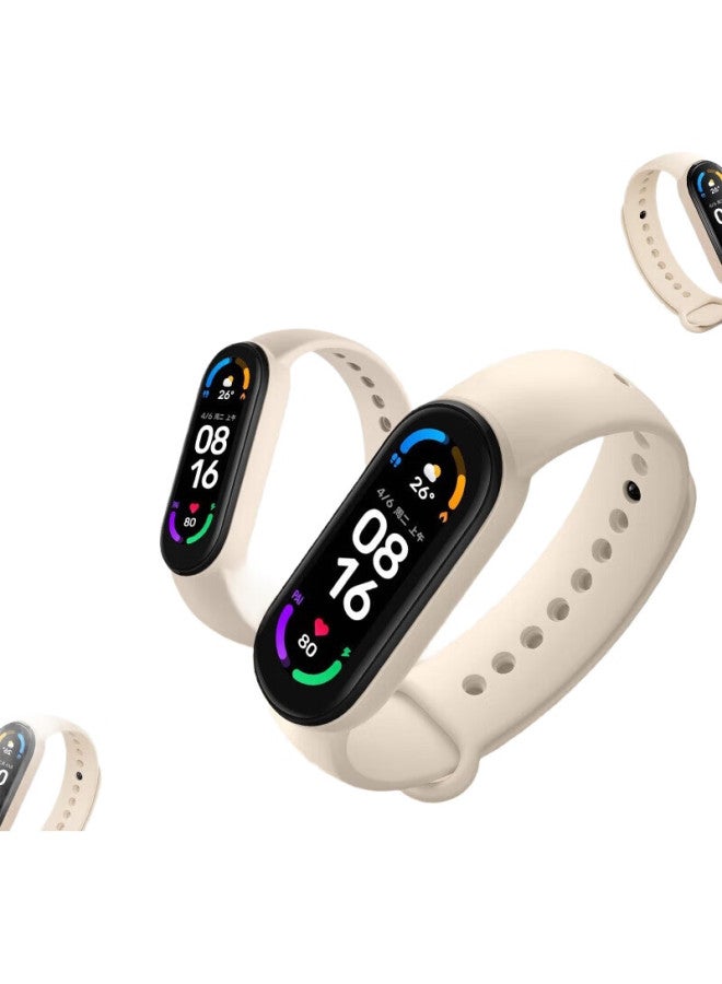 BWNK Xiaomi Band 3/4 Nfc Version Strap, Non-Original Band Accessory, Replacement Watchband, Compatible With Xiaomi Band, Beige - Image 2