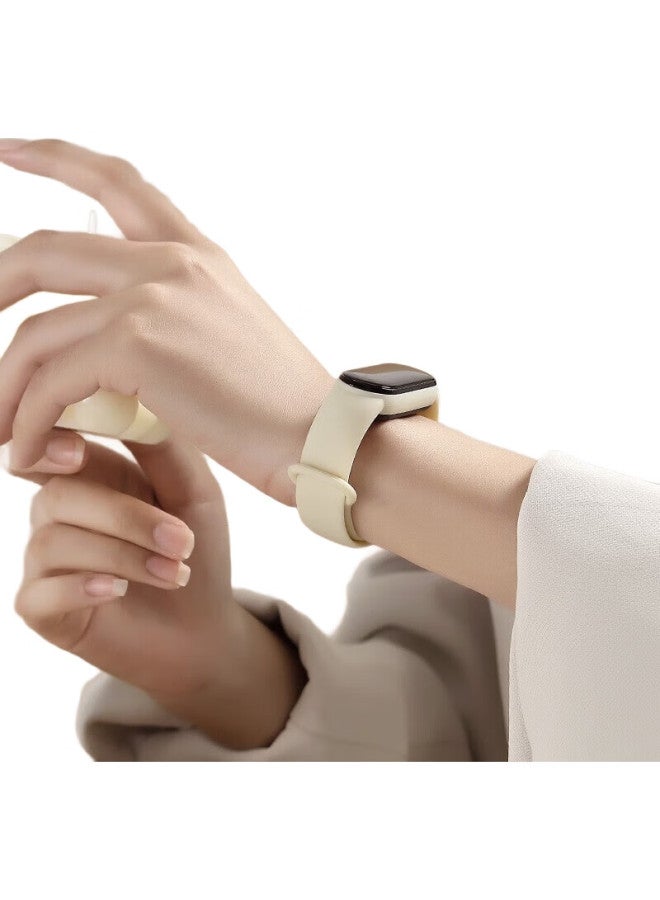 BWNK Xiaomi Band 3/4 Nfc Version Strap, Non-Original Band Accessory, Replacement Watchband, Compatible With Xiaomi Band, Beige - Image 1