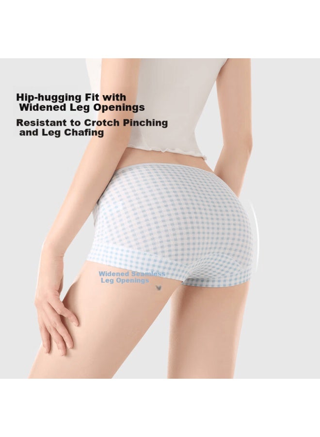 Secretworld Women's 100% Cotton Antibacterial Extended Gusset Seamless Cotton Boxer Shorts - Image 2