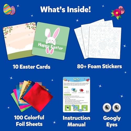 Skillmatics Foil Fun - Easter Cards, No Mess Art for Kids, Easter Basket Stuffers, Craft Kits, DIY Creative Party Activity, Gifts for Girls & Boys Ages 4, 5, 6, 7, 8, 9 - Image 5
