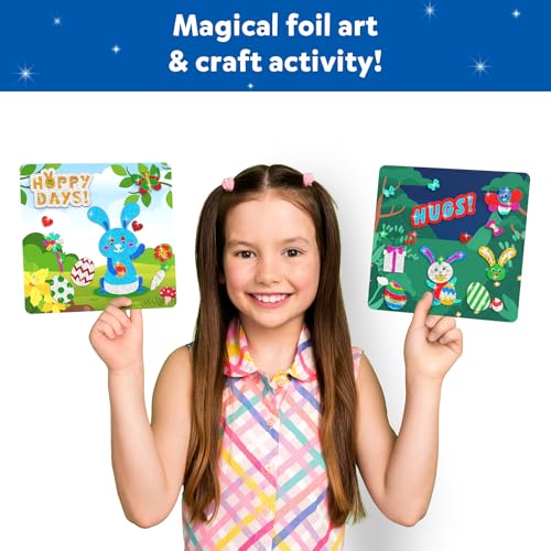 Skillmatics Foil Fun - Easter Cards, No Mess Art for Kids, Easter Basket Stuffers, Craft Kits, DIY Creative Party Activity, Gifts for Girls & Boys Ages 4, 5, 6, 7, 8, 9 - Image 4