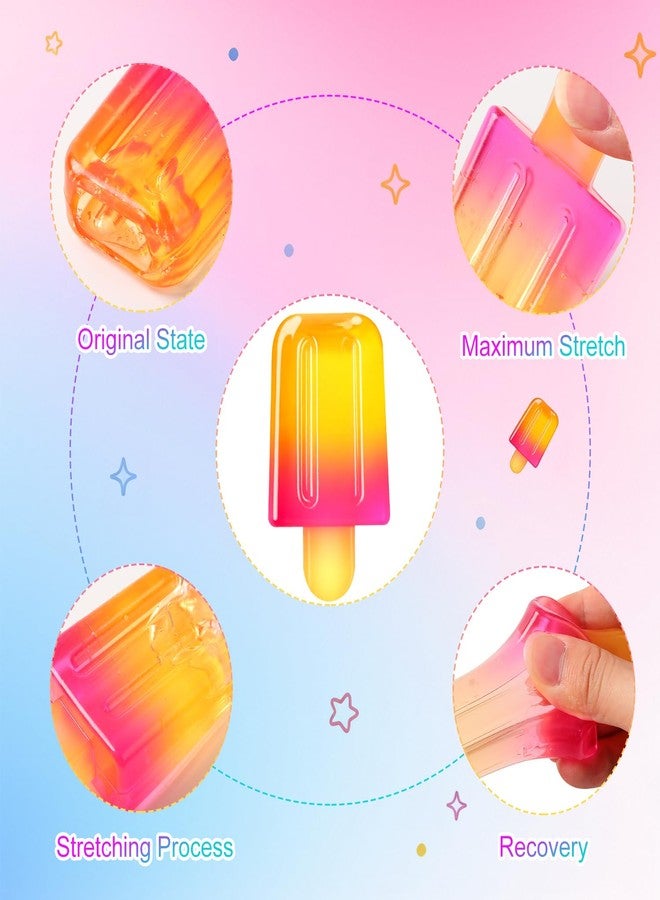 Iaolose Ice Cream Squeeze Squishy, Summer Sensory Stress Relief Squeeze Squishy, Soft Slow Rise Sensory Stress Relief, Easter Basket Stuffers Party Favors Birthday Gift (Blue) - Image 3