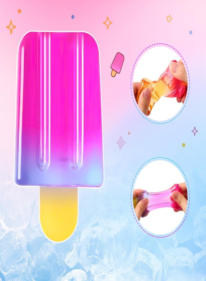 Iaolose Ice Cream Squeeze Squishy, Summer Sensory Stress Relief Squeeze Squishy, Soft Slow Rise Sensory Stress Relief, Easter Basket Stuffers Party Favors Birthday Gift (Blue) - Image 4