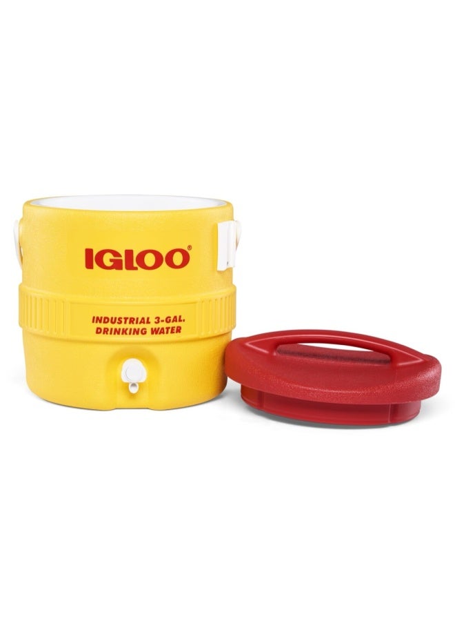 Igloo سلسلة 400 | 3 جالون / 11.3 لتر | مبرد مشروبات للتخييم | أصفر - Image 3