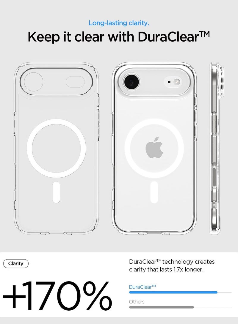Spigen Ultra Hybrid MagFit iPhone 17 Air Case Cover with MagSafe (2025) - Clear White - Image 4