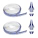 ongfuwu 2 Rolls32Ft Car Pinstriping Tape Vinyl Automotive Pinstriping Tape Stripe Decal DIY Car Body Side Stripes Trim Sticker Universal for Motorcycle Door Home Musical InstrumentBlue - Image 2