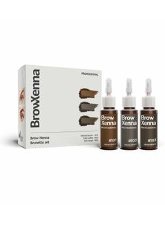 BrowXenna Brow Henna Brunnete Set 30 ML (3 PCS) 