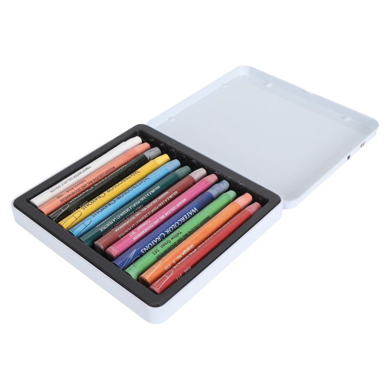 Gallery Watercolor Crayons 12-Piece Premium Pigment Wax Set - Butter-Smooth Highly Pigmented Water Soluble Crayon Sticks with Easy To Grip Design for Artists of All Ages, Beginners, Travel & Mixed Media Proje - Image 5