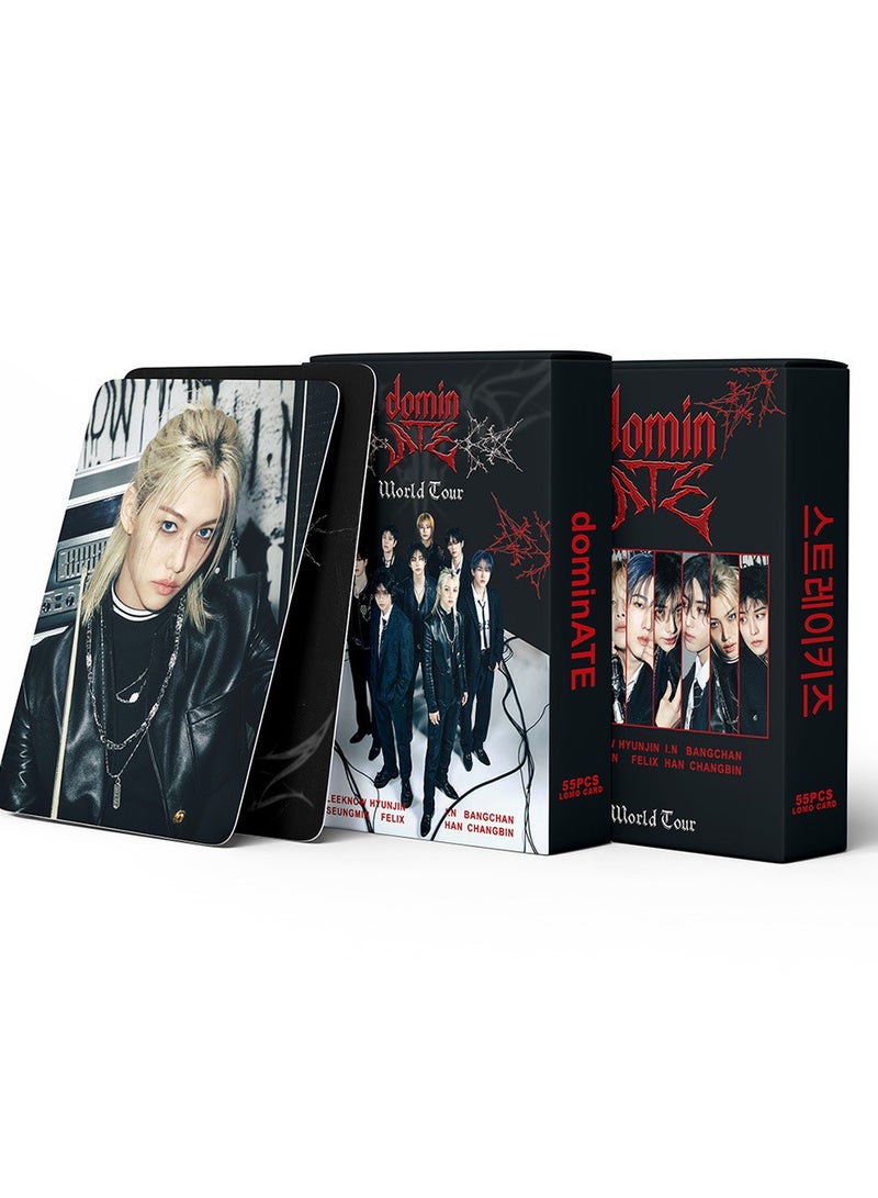 NIBEMINENT 55 Pcs Kpop Stray Kids dominATE SEOUL Lomo Cards Card For Fans Collection Gifts - Image 3