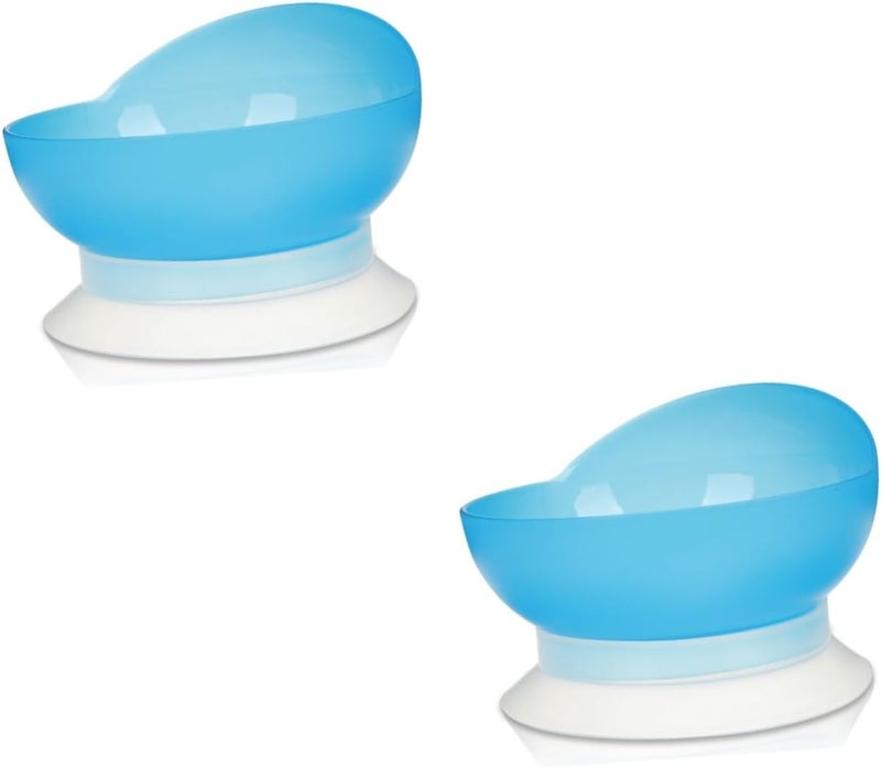 2 Pcs Adaptive Eating Dish For Seniors Disabled Non Slip Easy Clean Bowls - Image 1