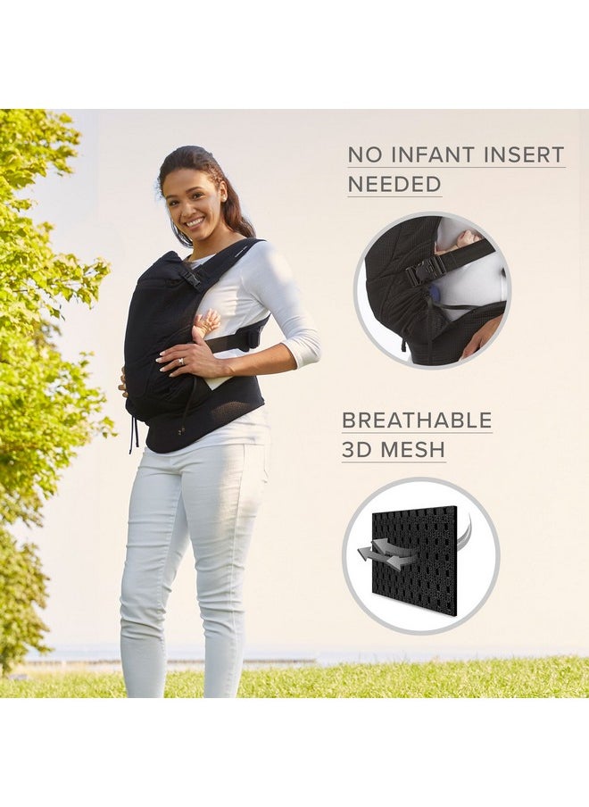 Contours Contours Baby Carrier Newborn to Toddler |Love 3 Position Convertible Easy-to-Use Baby Carrier with Pockets for Men and Women, Newborn, Front Face in and Front Face Out (8-30lbs) - Charcoal Gray  - Image 3