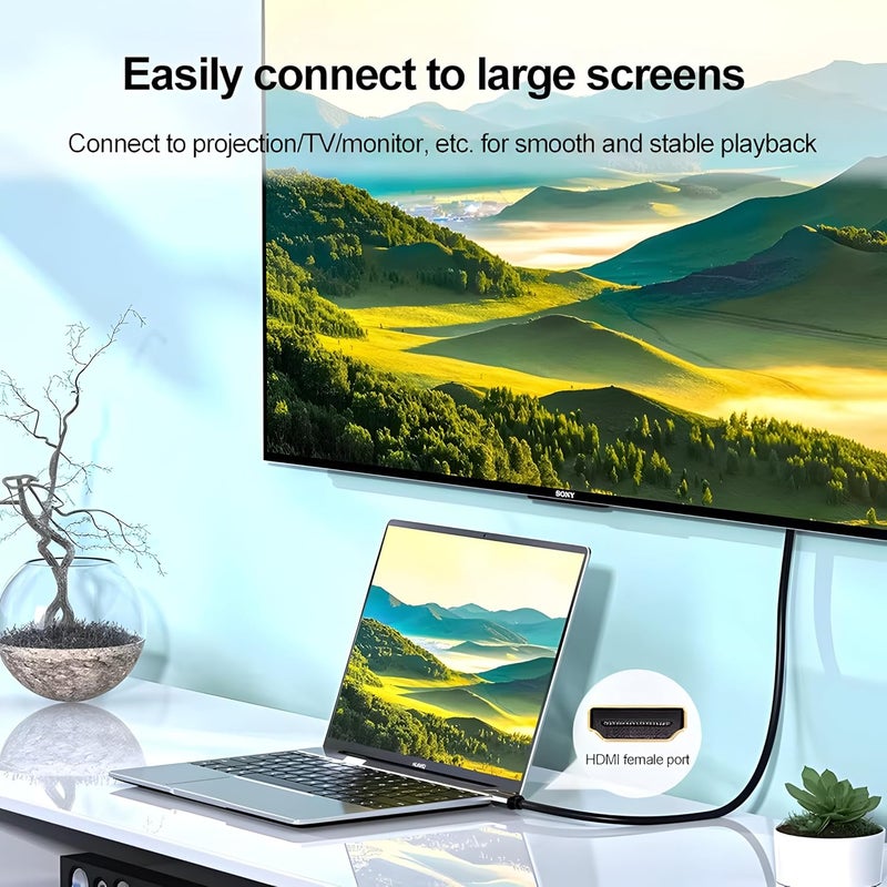 سيزمي كابل HDMI 2.1 عالي السرعة | دقة 8K@60Hz، 4K@120Hz | سرعة نقل بيانات 48Gbps | دعم لتقنية HDR10 | ميزات VRR وALLM وeARC | موصلات مطلية بالذهب | يدعم نقل الصوت والفيديو | طول الكابل 2 متر | لونه رمادي | مناسب للتلفزيونات والشاشات وأجهزة العرض وأجهزة الكمبيوتر - Image 5