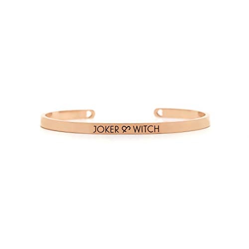 Joker & Witch Stainless Steel Analog Women Watch (Black Dial Rose Gold Colored Strap), Rose Gold Band - Image 4