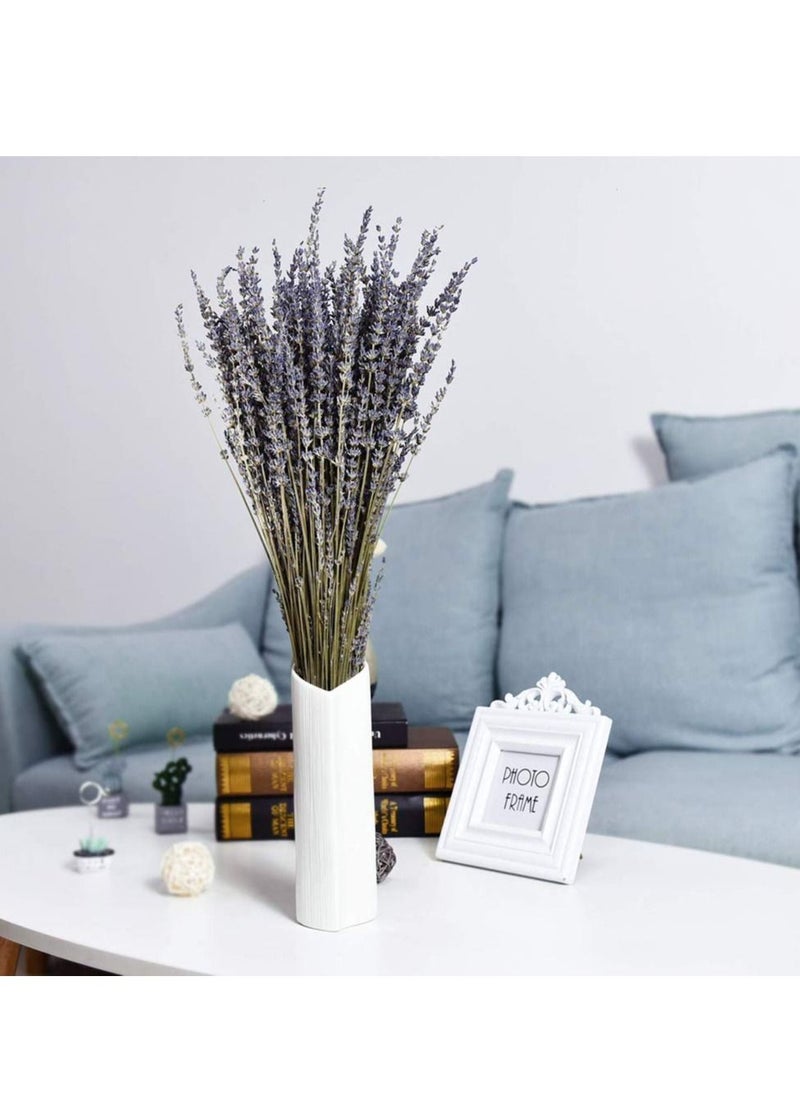KASTWAVE Natural Dried Lavender Bouquet Decoration, 15.7 Inches Dried Flowers Bouquet for Wedding Home Office Table Kitchen Decoration (BluePurple)  - Image 2
