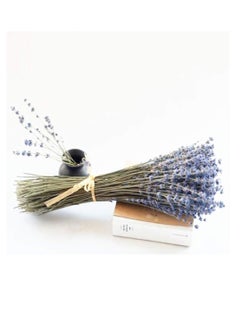 KASTWAVE Natural Dried Lavender Bouquet Decoration, 15.7 Inches Dried Flowers Bouquet for Wedding Home Office Table Kitchen Decoration (BluePurple)  - Image 3