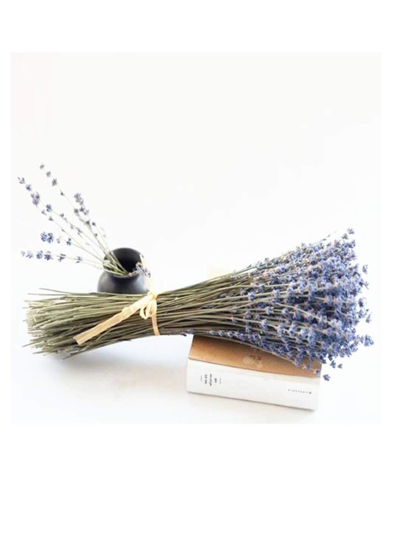KASTWAVE Natural Dried Lavender Bouquet Decoration, 15.7 Inches Dried Flowers Bouquet for Wedding Home Office Table Kitchen Decoration (BluePurple)  - Image 3