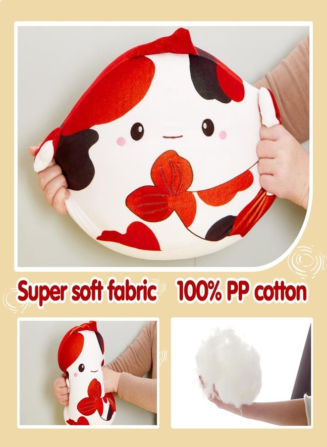 Glow Guards 12-Inch The Koi Fish Plush Pillow Cute Fish Stuffed Animal Toy Soft Koi Fish Plush Toy with Textured Fins,Gift for Birthday Kids Girls & Boys - Image 4