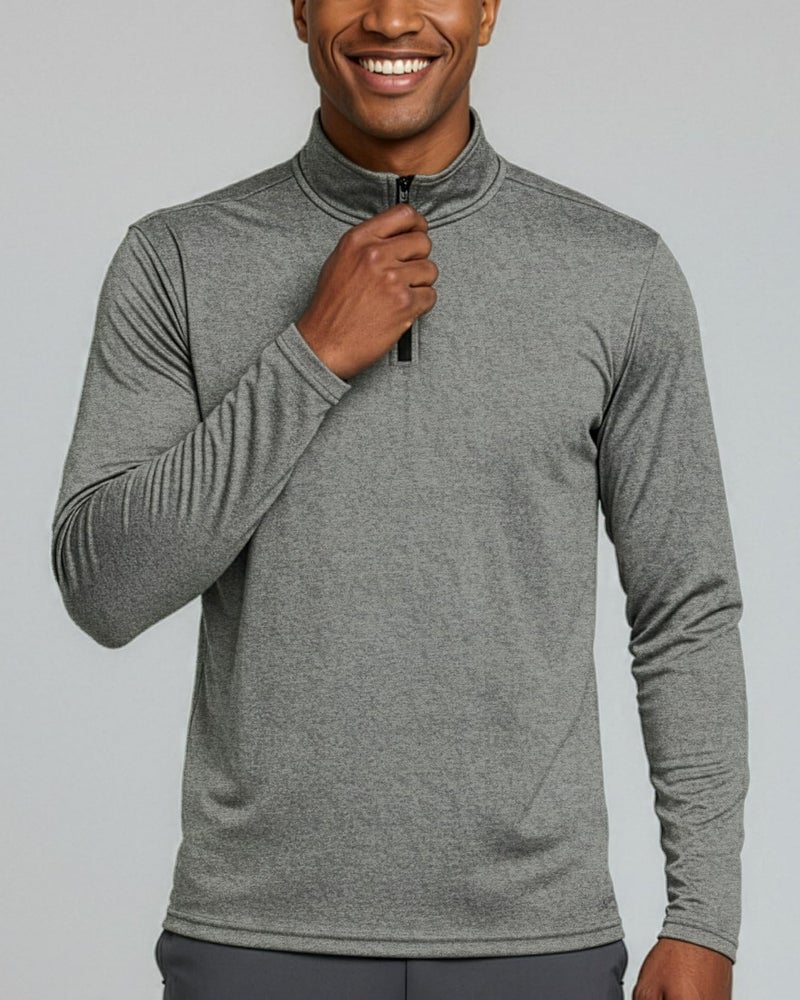 REALESSENTIALS Real Essentials 3 Pack: Men's Dry-Fit Active Quarter Zip Long Sleeve Athletic Performance Pullover (Available in Big & Tall) Set 5 L - Image 3