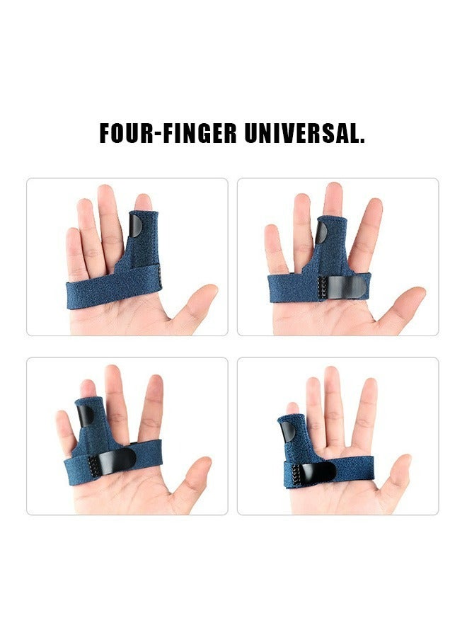جبيرة الإصبع الزنادية لليد اليمنى واليسرى ، دعامة إصبع المطرقة للمؤشر الخنصر الدائري الأوسط ، لتقويم الأصابع المخلوعة ، والتخلص من آلام التهاب المفاصل (أزرق) - Image 4