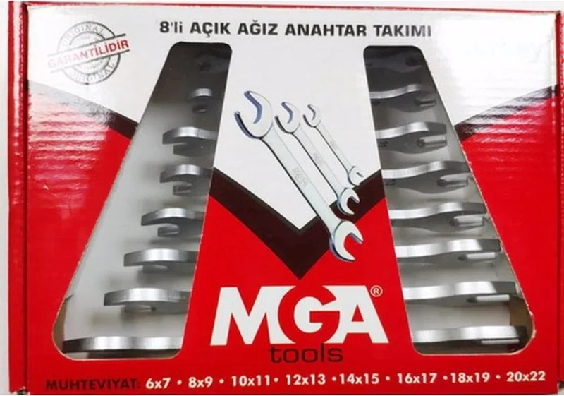 إس جي إس Mega 8 Piece Open End Wrench Set