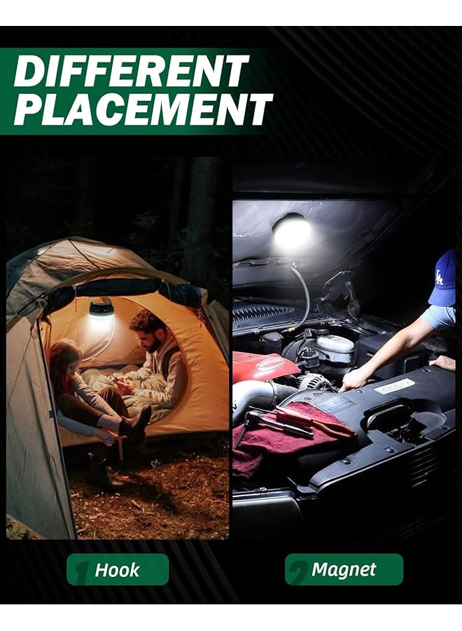 Excefore Camping Light 5 Modes Portable Bright Camping Tent Lights Suitable for Tent Outdoor Hiking Fishing Battery Powered (3 AA Batteries Included) - Image 4