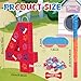 HI-BOOM Hiboom 137 Inch Dog Paw Red Piata 4th Birthday Party Decoration Piata with 98 Inch Stick Blindfold Confetti Number 3 4 5 Birthday Themed Gifts for Kid Boy Girl Fun Dog Footprints Bone Photo Prop - Image 4