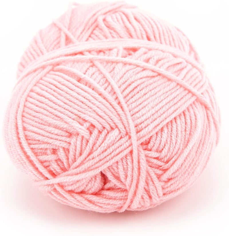 Generic Cotton Yarn for Crocheting, Soft, Skin-Friendly, Hypoallergenic, Pink, 180 Yards - Image 4