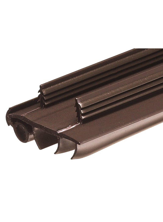 فروست كينج عازل أسفل الباب فينيل يُركب بالضغط للأبواب المعدنية بني 1-3/4 × 36 بوصة UDS36 - Image 2