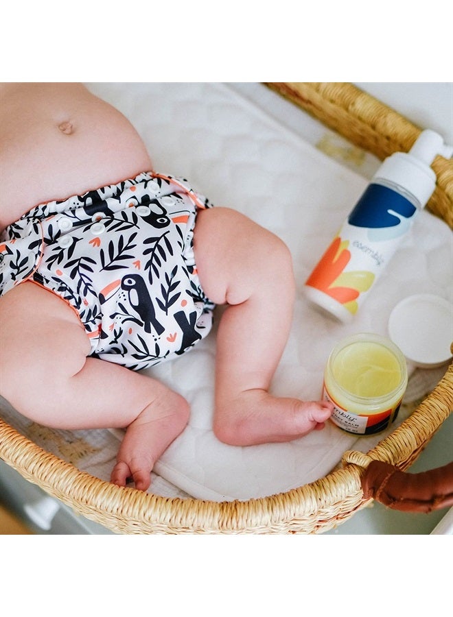 Esembly Everyday Balm, Organic Diaper Balm for Delicate Baby Skin, Diaper Rash Prevention, Multiple Uses Including Nipple Cream, Cradle Cap, Dry and Chapped Skin, Made in USA, 4oz  - Image 1