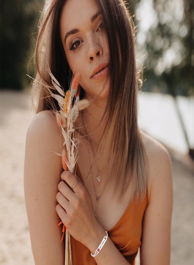 SBI Jewelry Medical Gluten Free Bracelets for Women Sensitivity Medical Id Bracelets for Men Family Allergy Wristlet for Women - Image 5