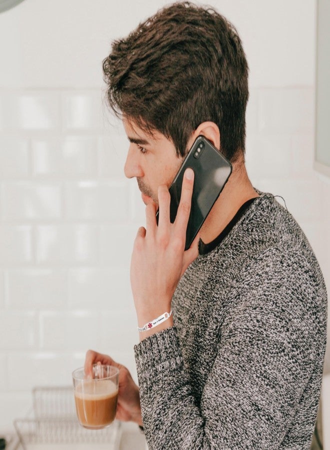 SBI Jewelry Medical Gluten Free Bracelets for Women Sensitivity Medical Id Bracelets for Men Family Allergy Wristlet for Women - Image 2