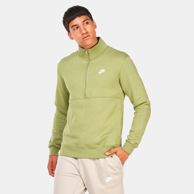 Nike Men's Sportswear Club Brushed-Back 1/2-Zip Sweatshirt