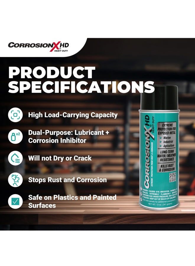 CorrosionX رذاذ مضاد للصدأ للاستخدام الشاق، مثبط تآكل ذاتي الشفاء بدون تسرب مع حاجز مقاوم للماء لمعدات البحرية والزراعية والصناعية في بيئات قاسية وعالية الملوحة، 12 أونصة بخاخ - Image 5