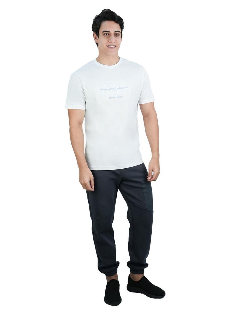 GIORDANO Men's Slim Fit Cotton Jersey Crew Neck Print Tee | WWS Graphic - Image 2