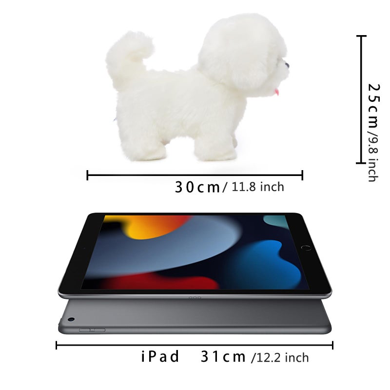 CU-MATE Plush Interactive Maltese Simulation Dog-Realistic Puppy Electronic Toy Dog with Walking/Barking/Wagging Tail/Talking-Like Real Robotic Present - Image 4