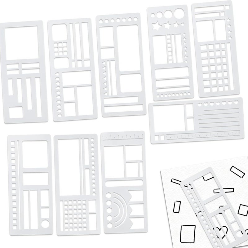 Hand Account Drawing Template Account Book Theme Personality Making Mold Bookkeeping Diy Handmade Hollow Edition - Image 4