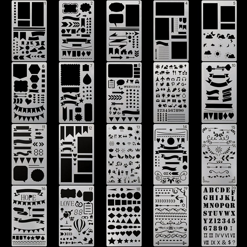 Hand Account Drawing Template Account Book Theme Personality Making Mold Bookkeeping Diy Handmade Hollow Edition - Image 2