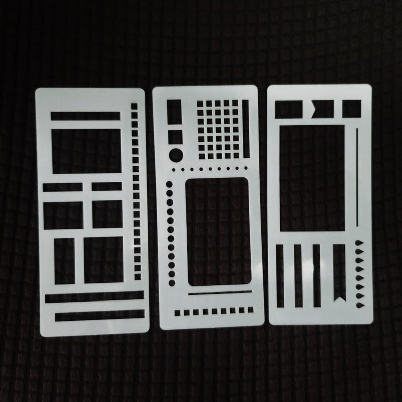 Hand Account Drawing Template Account Book Theme Personality Making Mold Bookkeeping Diy Handmade Hollow Edition - Image 1