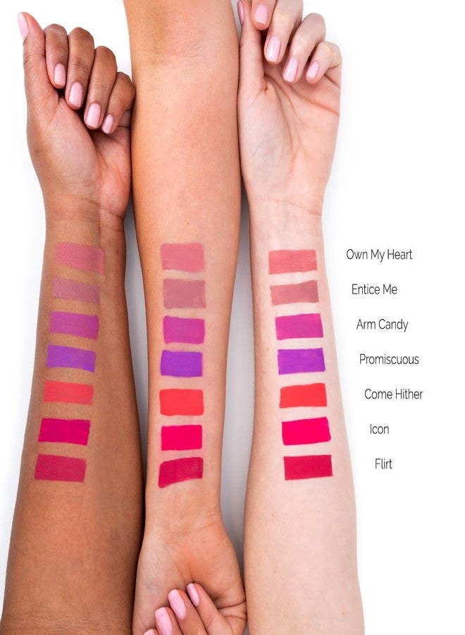 Kandi Koated Liquid Suede Lipstick [Flirt] Liquid Matte Lip Color | Intense Color Options, Non-Sticky, Paraben-Free, Cruelty-Free | Beauty & Makeup - Image 4