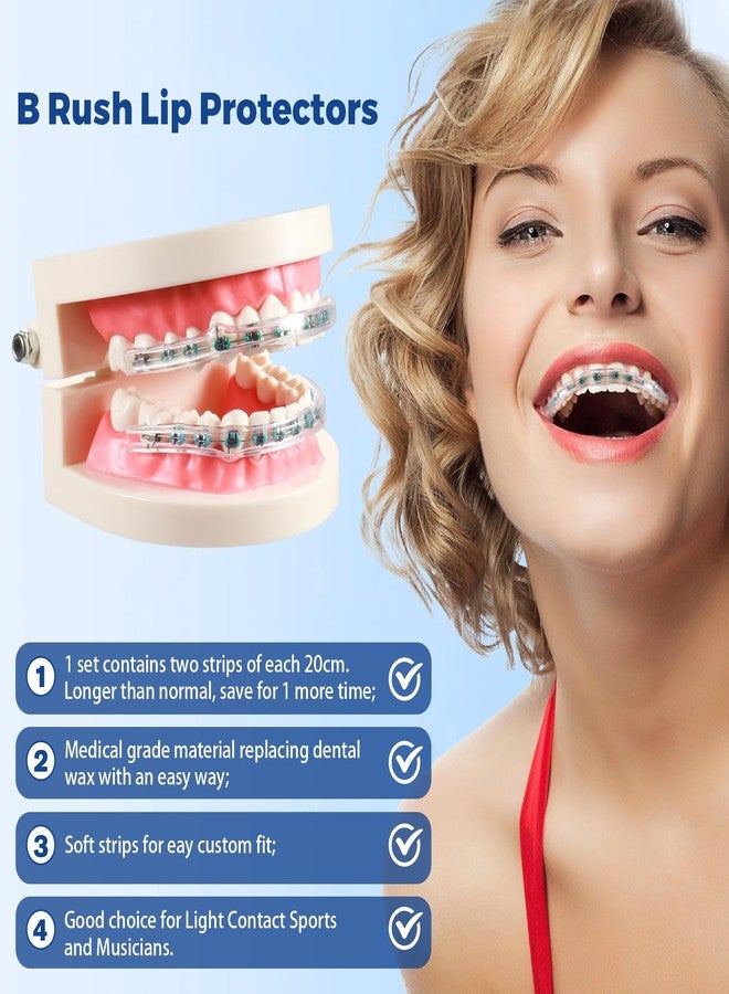 B Rush Comfort Cover for Braces -Orthodontic Lip Bumper, Lip Shield, Mouth Guard for Brackets, Wax Alternative-Dental Lip Protector - Image 5