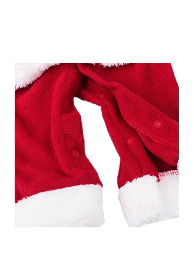 Brain Giggles Kids Santa Claus Costume for Boys with Santa Hat and Santa Costume with Belt - Medium - Image 5